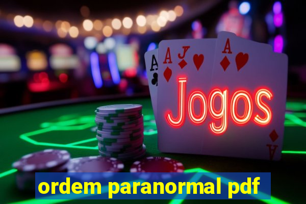 ordem paranormal pdf