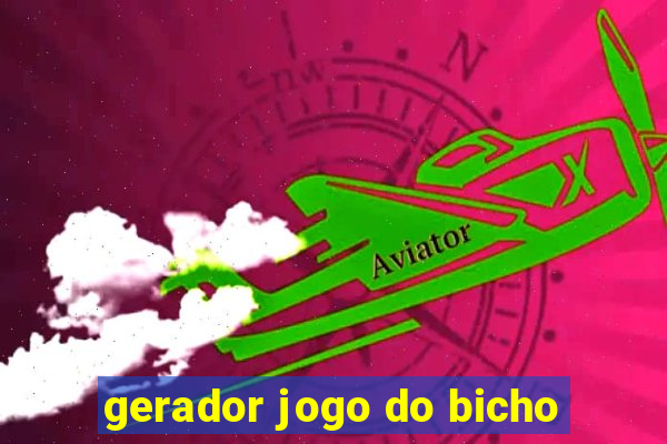 gerador jogo do bicho